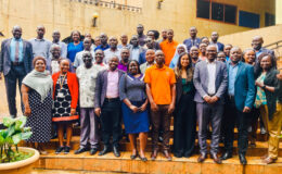 Participants pose for a group photo after theEQUIP training of trainers in Kampala